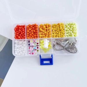 Beads Kit DIY acrylic letter bead set for Name Bracelets Jewelry Making and Crafts DIY Bracelet Kit Complete Set For Kids 24 grid Beads Set Kids Toy diy bracelet and Necklace set Toys & Games Arts & Crafts Beads