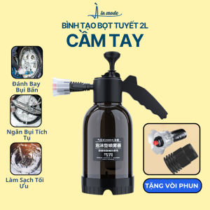 Bình Tạo Bọt Tuyết Đa Năng Kèm Vòi Phun Tặng Kèm 1 Lít Nước Rửa Xe Bọt Tuyết