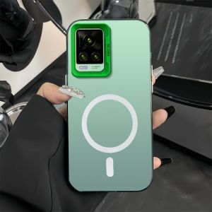 สำหรับปลอก VIVO V20 Pro v20se v23e V23 V21 5กรัมศัพท์กรณีฮาร์ดกรณี TPU ป้องกันเรียบกันกระแทกปกการออกแบบใหม่ความงามไร้สายแม่เหล็กที่น่าสนใจ cybswx01