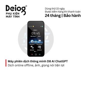 Máy phiên dịch cầm tay D8 – hỗ trợ 144 ngôn ngữ online camera 8MP pin bền