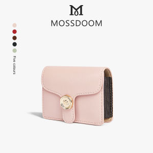MOSSDOOM Dompet Bria Wallet Kehalusan Desain Yang Elegan Keanggunan Minimalis