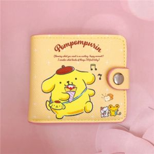 CHAOSON Đối với Phụ Nữ ID Chủ Thẻ Ngọt ngào PU Da Trường Hợp Thẻ xe buýt Kuromi Con Mèo Con Chó Kitty Cinnamoroll Phim hoạt hình Đồng Xu Ví Phụ nữ Ví Ví Hàn Quốc Chủ Thẻ Túi Xách ngắn
