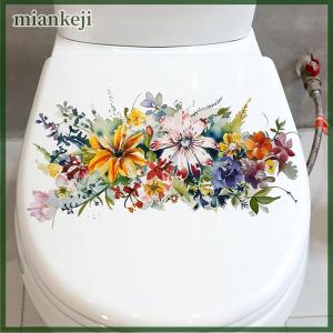 miankeji Dán nhà vệ sinh dán Hoa phòng tắm tự dính sơn dán chống thấm nước nhà vệ sinh che tường phòng tắm dán Hoa
