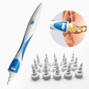 Ear Cleaner With Soft Silicone Ear Wax Remover Tool 16 Replacement Tips Spiral Earwax Cleaner Health Ear Cleaner Ear Care Tools