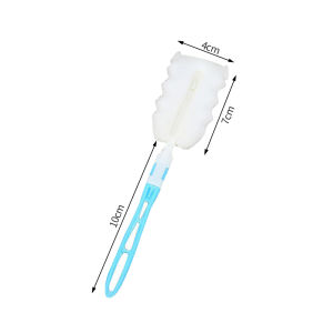 Nipiin Sponge Cleaning Brush Long Plastic Handle Removable Cup Brush Kitchen Dish Cloth Cleaning Tool