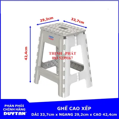 Ghế Cao Xếp Duy Tân 0943 (33.7 x 29.2 x 42.4 cm) - Giao Màu Ngẫu Nhiên