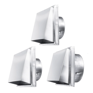 Stainless Steel Air Outlet Exhaust Grille Cover Wall Ceiling Air Vent Ducting Ventilation Exhaust Grille Enduring