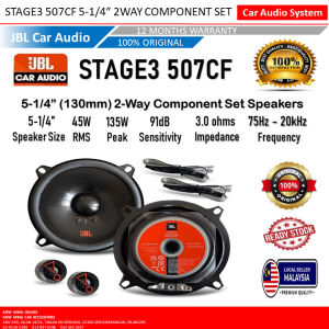 100% Original JBL Stage3 507CF 5-1/4 Inch (130mm) 2-Way Component Set Car Speakers Audio System