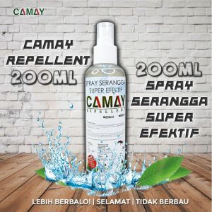 Camay Insect Repellent Spray Repel Guard Penghalau Serangga Gatal Beracun || Kamitetep Anai-anai Pijat Hama Pacat Lipas Kutu Kucing