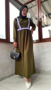 Zihan Dress By El Shinta Gamis Renda Kekinian Model Terbaru 2022