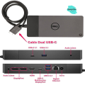 Dock Dell WD19DC, WD19DCS – Dell Performance Dock WD19DC Docking Station – Hỗ trợ xuất 2 màn 4k 60Hz Cho Dell 7560, 7570, 7760, 7770. 