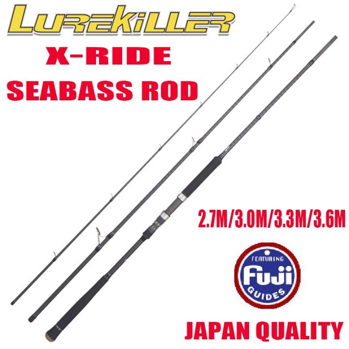 Lurekiller X-Ride Seabass Rod Spinning Rod Japan Fuji Parts  2.7M/3.0M/3.3M/3.6M Lure Weight 15-50G Portable Longcast Fishing Rod
