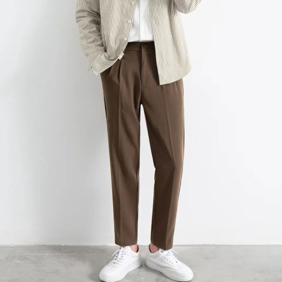 Classic Trendy Ankle Length Straight Pants  Casual outfits, Korean casual  outfits, Casual style outfits
