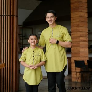 EG Koko Kurta Pakistan Pendek Couple Ayah Anak Terbaru Pria / Koko Muslim Couple Toyobo Progress Man