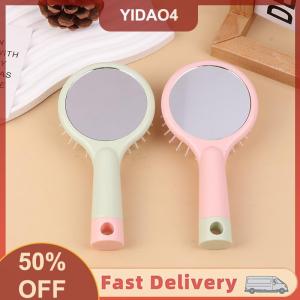 【YIDAO4】 Cute Handheld Mirror Comb Two-in-one Loopy Chiikawa Air Bag Handle Comb Girls Portable Makeup Mirror Comb