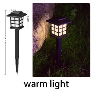 Solar LED Lampu Outdoor Garden Palace Lantern Solar Powered Led Light Outdoor Waterproof Plug Yard Lawn Decorative Lamp