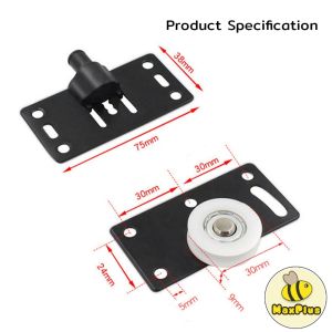 MaxPlus Closet Durable Hanging Concave Pulley Caster Wardrobe Cabinet Cabinet Sliding Door Roller