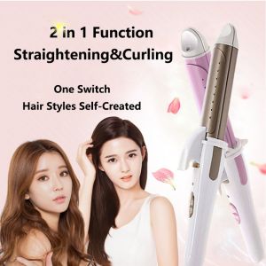 Dropship Johor 2 in 1 Hair Straightener Hair Curler Hair Iron Hair Styling Tools Curler Hair Iron Malaysia Plug