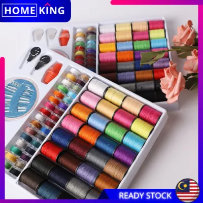 HOMEKING | Spools Colorful Sewing Threads Sewing Kits 100 Pcs Set DIY Sewing Kit