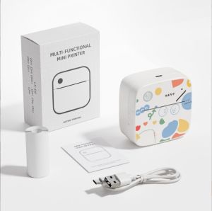 Máy in nhiệt Bluetooth mini cầm tay để in sticker - ghi chú - in tem nhãn - in hình tô màu cho bé - in văn bản - in hình