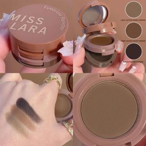 Dorisna 3-Layer Eyebrow Powder Palette Waterproof Matte Eyebrow Makeup for Beginners Contouring Makeup