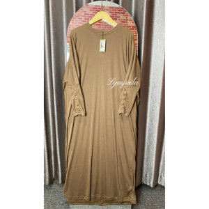 Gamis Knit Button Batwing Premium / Gamis Knit Button Wanita / Gamis Button Korean Premium