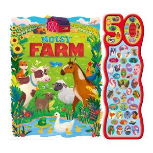 Noisy Baby Animals Giant 50 Buttons Sound Book For Kids To Hear Animal Sounds