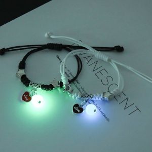 🔥1Pair Luminous Bracelet Woven Adjustable Fashion Women Men Couples Bracelets Jewelry Accessories LovelylifeFu👍