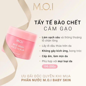 TẨY TẾ BÀO CHẾT CÁM GẠO M.O.I DUNG TÍCH 40G  TẨY SẠCH LỚP TẾ BÀO THỪA TRÊN DA NHANH CHÓNG  HIỆU QUẢ