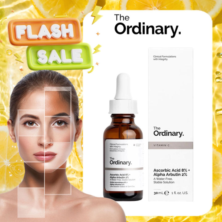 The Ordinary Ascorbic Acid 8 Alpha Arbutin 2 Vitamin C Serum Skin