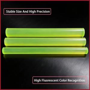 4-70mm Diameter Fluorescent Green Solid Polyurethane Round Rod for Mechanical Parts Identification Components Etc