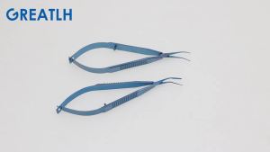 GREATLH Titanium Alloy Forceps Ophthalmic Nucleus Crushing Forceps Nucleus Bisector/Vectis Forceps Ophthalmic Tool