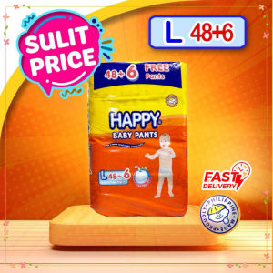 Happy Baby Pants Diapers LARGE 48’s (+6 free)