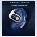 Single ear Earbuds bluetooth Open Wearable Stereo wireless Bluetooth earphones with mic Digital display bluetooth earphones. 