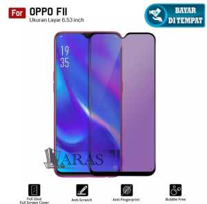 tg anti blue light oppo f11 anti sinar radiasi tempered glass pelindung layar anti gores full screen