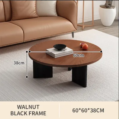 Coffee Table Combination For Living Room Sofa Side Table Solid Wood Round Nordic Simple Modern Table