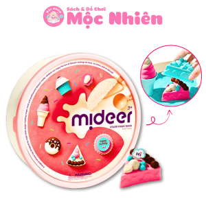 Đồ chơi Cát động lực Mideer kèm dụng cụ tạo hình thủ công làm bánh cho bé cao cấp Color Magic Sand (MD4326)