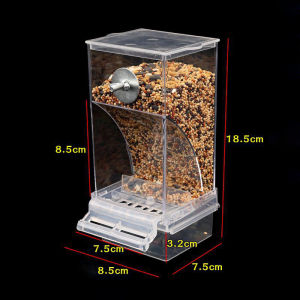 Automatic Pet Bird Feeder Parrot Hanging Automatic Feeder Prevention Splash Drinker Food Container