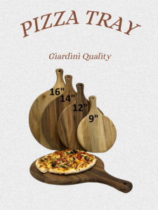 wooden pizza tray