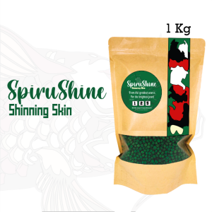 Makanan Ikan Koi Mas Koki Spirushine Sisik Mengkilap 1 kg Ikanesia