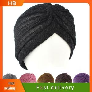 HB Fashion Men Women Stretchable Soft Indian Style Turban Hat Head Wrap Band Cap