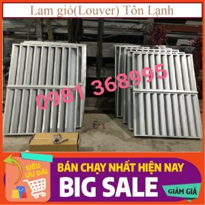 Lam Gió (Louver) Tôn Lạnh - Độ Dày Lam Gió 0.45mm - Đơn Giá / 1 Khung