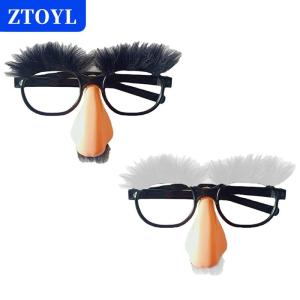 [COD] ZTOYL แว่นตาปลอมตัวและหนวดฮาโลวีนอุปกรณ์สำหรับเทศกาลจมูกขนาดใหญ่สำหรับผู้ใหญ่