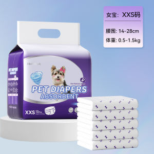 HIPIDOG Pet Disposable Diapers (Male & Female Pet Diapers) 10pcs/1Pack
