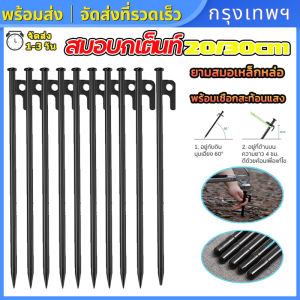 (กรุงเทพพร้อมส่ง) พร้อมส่ง สมอบกเต็นท์ 20/30cm การตั้งแคมป์ สมอบกเหล็กหล่อ ความยาว เหล็กชุบแข็ง 2ความยาว แค้มป์ปิ้ง สมอบกเต็นท์ เชือกเต็นท์