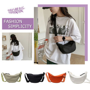 MOJOYCE Fashion Women Canvas Pure Color Messenger Bag Casual Ladies Chest Bag Purse