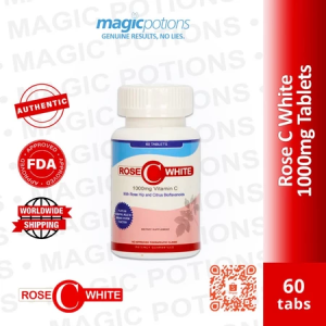 Rose C White Vitamin C 1000mg with Rose hips Extract - 60 tablets