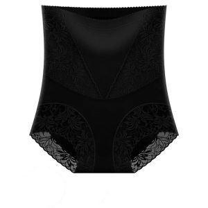 Plus Size Seamless High Waist Breathable Underwear Postpartum Panties Womens Abdomen Hip Lift Briefs Body Shaping Pants