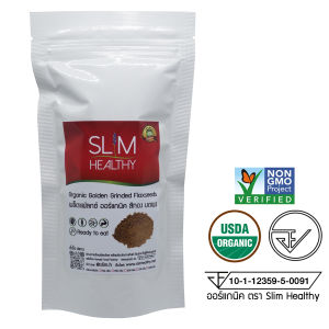 เมล็ดแฟลกซ์ สีทอง อบ บดผง 150 g พร้อมทานทันที Organic Golden Grinded Flaxseeds แฟล็กซีด แฟล็กซีดบด เมล็ดแฟล็กบด Ground Flaxseed Powder Slim Healthy