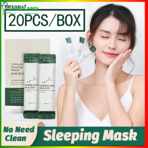 SCCS~20Pcs/pack Collagen Jelly Sleeping Mask Firming mask Anti-aging anti-wrinkle Whitening Moisturizing